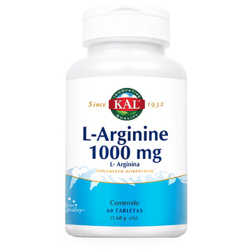 Kal, L-Arginina, 1000 mg, 60 tabs