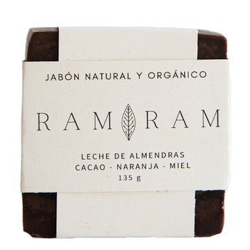 Ram Ram, Jabón, Cacao - Naranja - Miel, 135 g