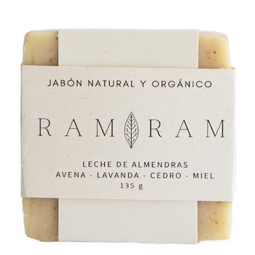 Ram Ram, Jabón, Avena - Lavanda - Cedro, 135 g