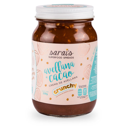 Crema de Avellana con Cacao, Crunchy, 230 g