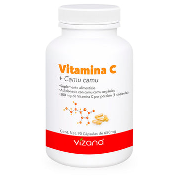 Vizana, Vitamina C + Camu Camu, 90 caps