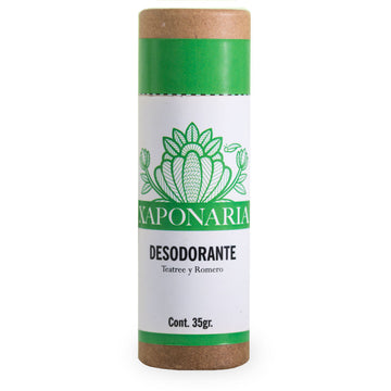 Xaponaria, Desodorante, Tea Tree y Romero, 35 g