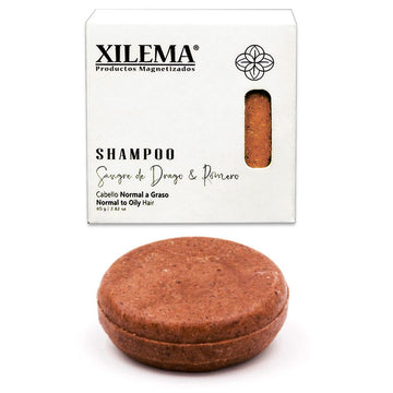 Xilema, Shampoo Sólido, Sangre de Drago y Romero, 80 g