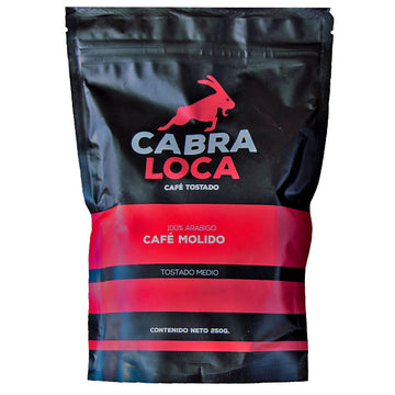 Cabra Loca, Café Tostado Orgánico, Molido, 250 g